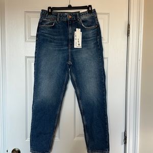 Brand new Zara Mom Jeans, size 10. NWT